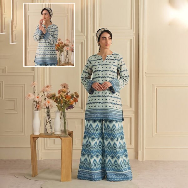 POPPIN 2PC Winter Unstitched - Ice Blue Classic