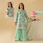 POPPIN 2PC Winter Unstitched - Mint Floral