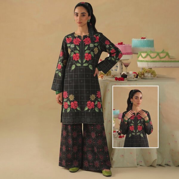 POPPIN 2PC Winter Unstitched - Black Rose