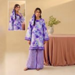 POPPIN 2PC Winter Unstitched - Lilac Stripe