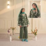 POPPIN 2PC Winter Unstitched - Deep Green Print