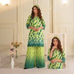 POPPIN 2PC Winter Unstitched - Royal Blue Floral Classic